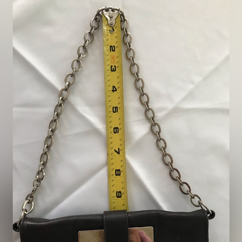 Furla  vintage leather mini bag w/ chain - Picture 11 of 12